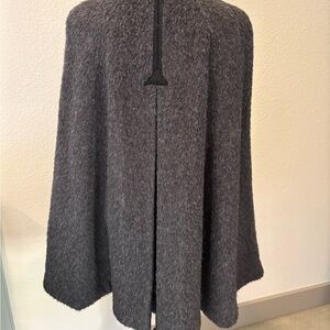Tory Burch Charcoal Gray Poncho